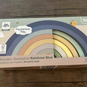 Bee Happy Wooden Stackable Rainbow
